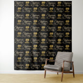 40 en Fabulous Glitter Backdrop Step en Herhaal Wandkleed (In situ)