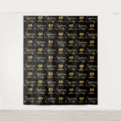 40 en Fabulous Glitter Backdrop Step en Herhaal Wandkleed (Voorkant)