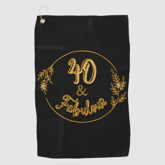 40 en Fabulous Golfhanddoek (Voorkant)