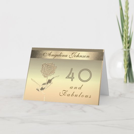 40 en Fabulous Goud (Voorkant)