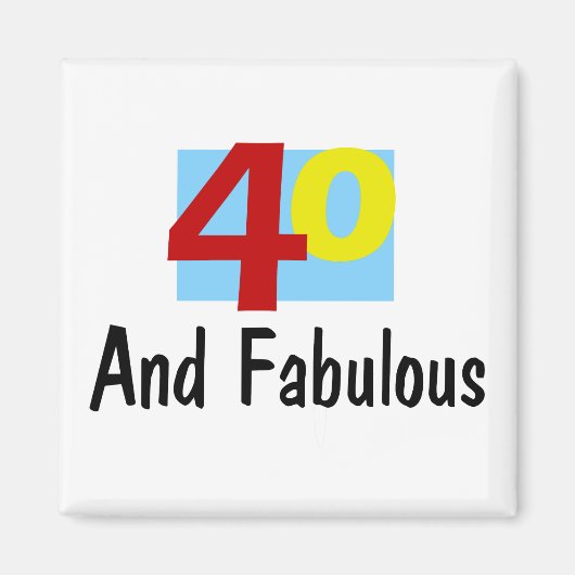40 en Fabulous Magneet (Voorkant)