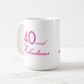 40 en Fabulous Mok #2 (Voorkant links)