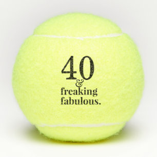 40 en Fabulous Persoonlijke Verjaardag Tennisballen