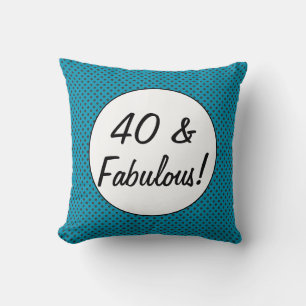 40 en Fabulous Retro Stippen Kussen