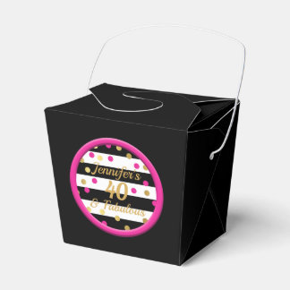 40 en Fabulous Zwart Chinees Voedseldozen Bedankdoosjes