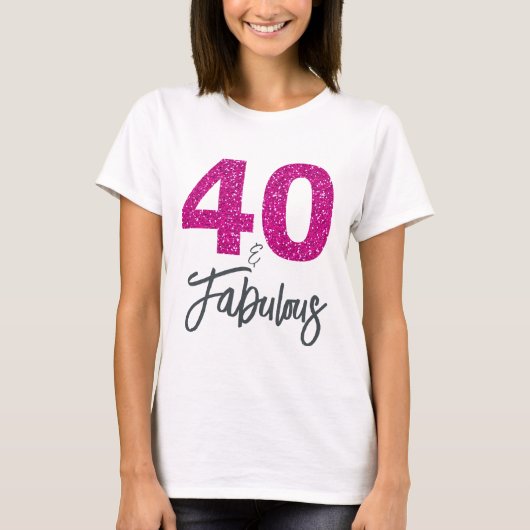 40 en fantastisch verjaardagscadeau t-shirt (Voorkant)