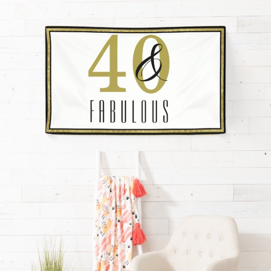 40- en feestelijke feestdag spandoek (Insitu)