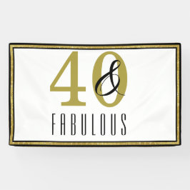 40- en feestelijke feestdag spandoek