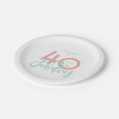 40 en geweldig papieren bordje (Gekanteld)