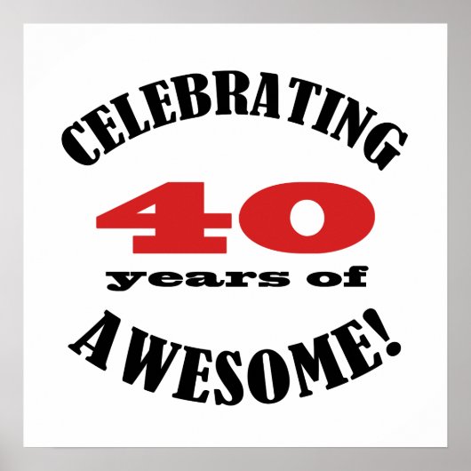 40 en Geweldige! Poster (Voorkant)