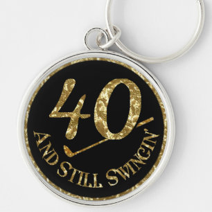 40 En Nog Steeds Swingin' Golfballen Sleutelhanger