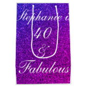 40 en verbluffend Paars bruinglitter ombre Medium Cadeauzakje (Achterkant)