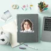 40 et autocollant fabuleux Visage personnalisé (Couverture iPad)