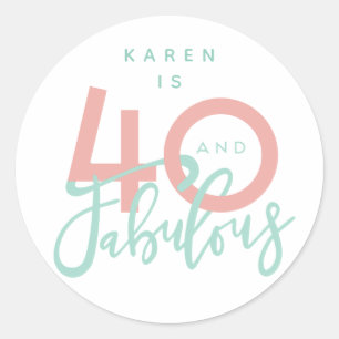 40 et autocollants fabuleux