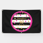 40 et bannière fabuleuse d'anniversaire d'or de (Horizontal)