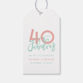 40 et étiquette cadeau fabuleuse (Devant)