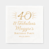 40 et fabuleuse fête du 40e anniversaire (Recto)