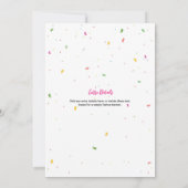 40 et fabuleuse Invitation de fête d'anniversaire (Dos)