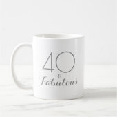 40 et fabuleux cadeau d'anniversaire Mug (Gauche)