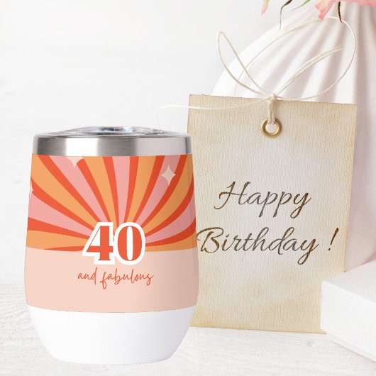 "40 et fabuleux", cadeau d'anniversaire rétro