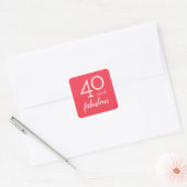 40 et fabuleux Stickers Orange Anniversaire (Enveloppe)