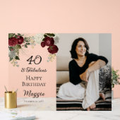 40 et Fabulous Glam Rose Floral fête d'anniversair (Mariage)