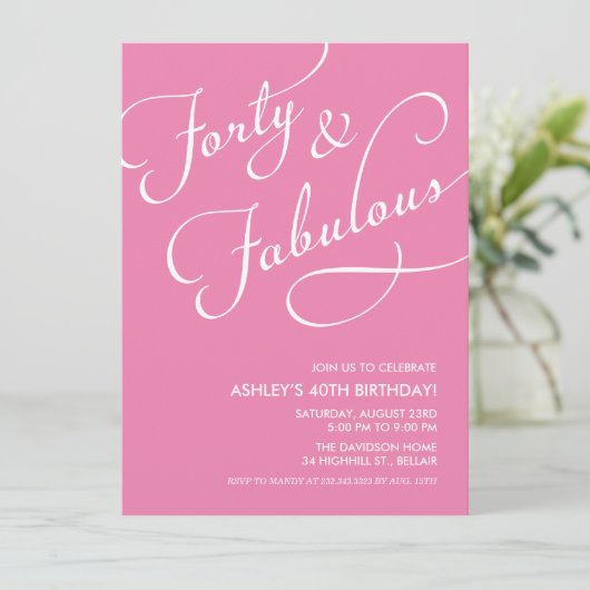 40 et invitations fabuleuses (Debout devant)