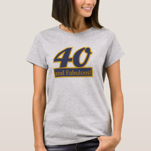 40 et quarantième T-shirt fabuleux d'ANNIVERSAIRE