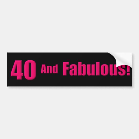 40 et Sticker de pare-chocs fabuleux (Devant)