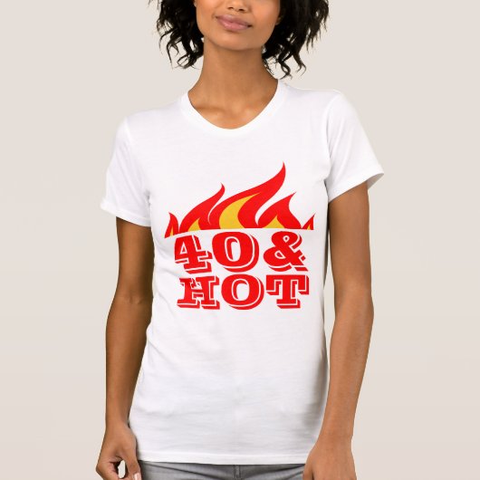 40 et T-shirt chaud pour le quarantième (Devant)
