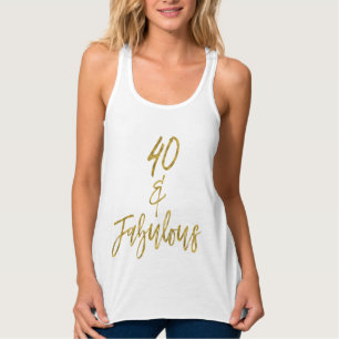 40 & Fabulous   Veertig en onvruchtbaar Tanktop