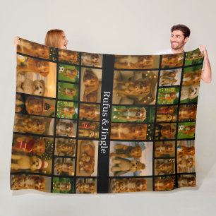 40 Foto Collage Sjabloon En Tekst Gepersonaliseerd Fleece Deken