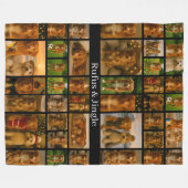 40 Foto Collage Sjabloon En Tekst Gepersonaliseerd Fleece Deken (Voorkant (Horizontaal))