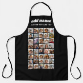 40 Fotocollage - 4 rijen 10 kolommen - Script-naam Schort (Voorkant)