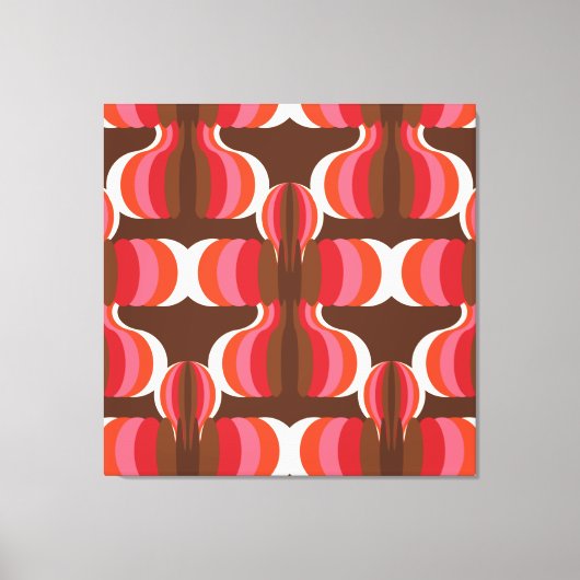40-inch x40-inch XL Super Mod Retro esthetische ku Canvas Afdruk (Voorkant)