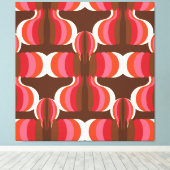 40-inch x40-inch XL Super Mod Retro esthetische ku Canvas Afdruk (Insitu (Houten vloer))