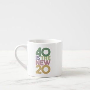 40 is de nieuwe 20 - 40e jaarlijkse cadeaubon Esse Espresso Kop