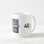 40 is de nieuwe 20 mok (Voorkant rechts)