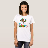 40 is Fabulous Birthday T-shirts en geschenken (Voorkant volledig)
