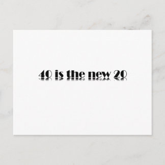 40 is het nieuwe 20 Birthday design Briefkaart