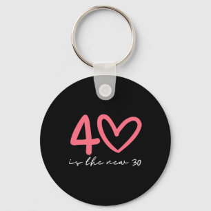 40 Is Het Nieuwe 30 Vrouw 40ste Verjaardag Veertig Sleutelhanger