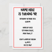 40 is niet fataal maar oude grappige Grim Reaper u Kaart (Achterkant)