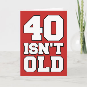 40 is niet oud, maar deprimerend Wenskaart Kaart