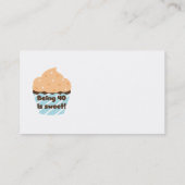 40 is Sweet Birthday T-shirts en cadeautjes Visitekaartje (Achterkant)