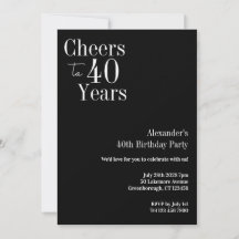 40 jaar Black White 40th Birthday Party