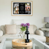 40 jaar bruiloft jubileum fotocollage bewerkbaar poster