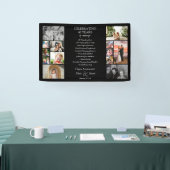 40 jaar bruiloft jubileum fotocollage bewerkbaar spandoek (Beurs)