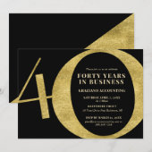 40 jaar Business 40ste Jubileum Kaart (Voorkant / Achterkant)