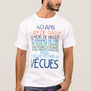 40 jaar Ecu Ecu humor maand week T-shirt