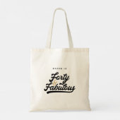 40 jaar en geweldig verjaardagsfeest tote bag (Achterkant)